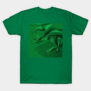 green emerald dragon ecopop in wonder sketch T-Shirt